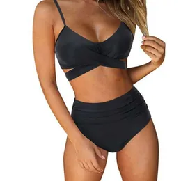 Lu Align outfit Swim Yoga Wear Female Split Pushup v Thong Printed Women Sexig låg midja Bikini Set Bather Bathing Swimsuit Summer Beachwear Swimming Jogger Gry Lu08 20