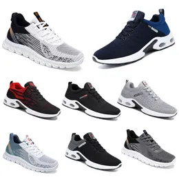 Flat Running Women Men Hiking New Shoes Soft Sole Black White Red Bule Comfortable Fashion Color Blocking Round Toe 661 GA 81