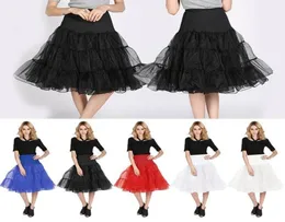 NOWOŚĆ KRÓTKIE PETTICOATS Białe Czerwone Czerwone Crinoline Girls Enaguas Novia Underskirt Rockabilly Petticoat Jupon Mariage Enaguas9094667