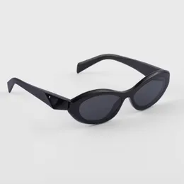 Высокое качество 1:1 Женские дизайнерские солнцезащитные очки в овальной оправе Классические очки Goggle Открытый пляжные очки Мужские роскошные смешанные цвета UV400 антирадиационные очки SPR26Z