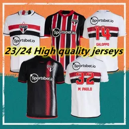 23/24 Sao Paulo 축구 유니폼 2023 홈 9 Pablo 10 Danlves 11 Luciano 셔츠 Luan Igor Gomes Brenner Away 축구 유니폼