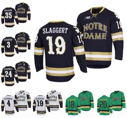 24 Spencer Stastney Notre Dame Hockey Jersey Fighting Irish Landon Slaggert Adam Karashik Nick Leivermann Matt Galajda Max Ellis G9114656