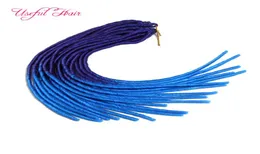 20inch healthy Drop Softex Crochet hair extensions dreadlocks Faux locs ombre SYNTHETIC braiding crochet braidS HAIR MARLE4179972