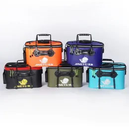 가방 에바 휴대용 낚시 가방 접이식 생물 낚시 박스 탱크 버킷 낚시 낚시 낚시 낚시 태클 낚시 박스 저장 가방 낚시 장비