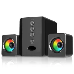 Högtalare SADA D202 Högtalare USB Wired Combination Högtalare Datorhögtalare BASS STEREO MUSIC PLAYER SUBWOOFER SOID BOX FÖR SMART TELEFON