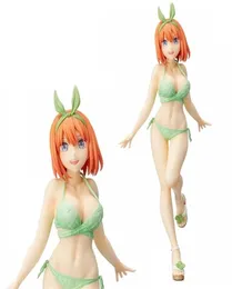 20 cm anime nakano yotsuba figur de kvintessential quintuplets söta baddräkt sexig action modell leksak gåva y12219175832