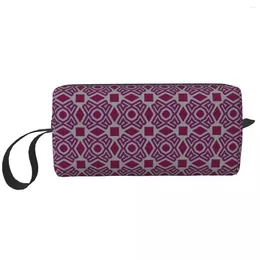 Cosmetic Bags Qatar Pattern Makeup Bag For Women Travel Organizer Cute Storage Toiletry Dopp Kit Case Box Gifts