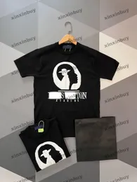 Xinxinbuy Men Designer Tee T Shirt 2024 Lady Paris Wzór żakard