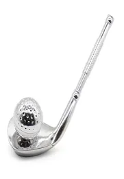 New Gold Silver Mini Smoking Pipe Portable Aluminum Alloy Golf Ball Shape Innovative Design High Quality Magnet Detachable Cak3082207