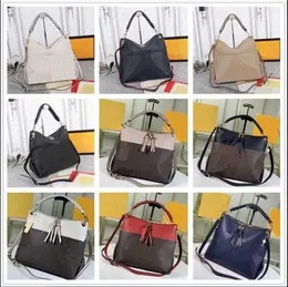 TOTES HH 2022 TOT TOTE MAHINA MAIGA BEAUBOURG MM HOBO CALF 정품 가죽 천공 어깨 가방 꼰 탑 핸드백 여성 디자이너 더플 토트 M45522