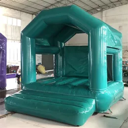 4x4m (13.2x13.2ft) Tents and shelters commerical inflatable castles with better quality pvc tarpaulin mini toddler playground/kids bounce with clear side walls.