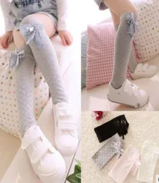 Ins Girl Fashion Socks Lace Flower Bows Sock Knee High Sock Bowknot Long Stockings Girls Princess Dress Sox A83414789601