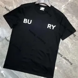 Designer Burbery T Shirt Casual MMS Bembury T Shirt with Print Short Sleeve Top Luxury Mens Hip Hop Clothing Burburries T Shirt Burbery for Man Burberries2 Mens 666