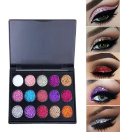 CmaaDu 15-farbige Glitzer-Lidschatten, Diamant-Pailletten, glänzende Lidschatten-Palette, Marken-Make-up-Paletten für leuchtende Augen5126573