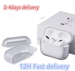 Stock USA per Apple Pro 2 2nd Generation AirPod 3 PRO Accessori per cuffie per cuffie solide TPU Silicone Protective Earphone Cover Wireless Carging Aorti