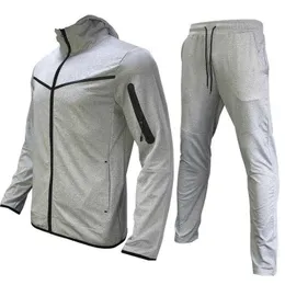 2024 Trailtsuits Tech Tech Polar Men Erkekler İki Parçalı Set Tasarımcı Eğitim Takım Spor Pantolonları Hoodie Yüksek Kalite Büyük ve Uzun Uzun Rahat Sweatlesuit Bahar Erkek Giysileri