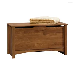 Storage Bottles Sauder Shoal Creek Wood Chest Oiled Oak Finish Versatile Piece Functions As For Blankets Pillows And More