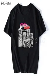 Jojos Bizarre Adventure Vintage Men Manga Tshirt Harajuku Streetwear Cotton Camisetas Hombre Vaporwave Japan Anime Shirt 2107144341658