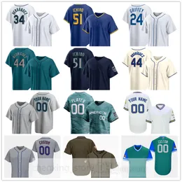 Stitched 2024 Baseball Jersey 7 Jorge Polanco 20 Luke Raley 4 Josh Rojas 12 Samad Taylor 16 Luis Urias 8 Dominic Canzone 85 Clase 17 Haniger 2 Marlowe 25 Moore 5 Trammell