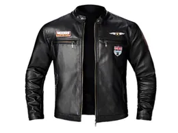 Fleece Jackets Mens Autumn Winter New Style Slim Leather Jacket Fashion Motorcycle Coat Chaqueta Hombre 5 Size LR34727557