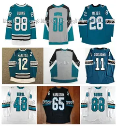 Logan Couture s Hockey Jerseys Erik Karlsson Ferraro Timo Meier Jasper Weatherby Brent Burns Kaapo Kahkonen Tomas Hertl Andre4659786