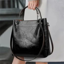 Evening Bags Ladies Leather Totes Fashion And Simple Style Shoulder Bucket Large Capacity Crossbody Bag All Match For Women