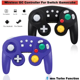 GamePads اللاسلكية وحدة تحكم Gamecube لـ Nintendo Switch/Lite مع Turbo Function Bluetooth Gamepad GC joystick for steam/pc controle