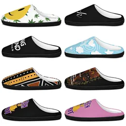 Slippers Cotton Slippers Men Women Cotton Slippers black antislip GAI antiskid Warm Patterns big Size Fashionable versatile 38-47 80