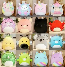 26 Bebek Peluş Oyuncak Dolgulu Hayvanlar Yastık Yirmi Altı Stil Gummy Renkli Bebek Unicorn Kedi Pig Dinozor Kelebek Yumuşak Pillo6936154