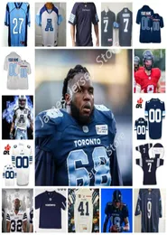 7 Trevor Harris Jerseys 15 Ricky Ray Jersey Custom CFL Toronto Argonauts koszulka 4 McLeod Bethelthompson 13 Cole McDonald 6 Chad K3579120