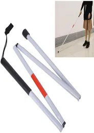 Trekking Poles Aluminium Foldbar Reflective Cane Porreable Anti Guide Walking Stick For Vision Nedsatt och blinda människor fold8925448