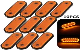 10pcs 24 V 20 LED Car Truck Trailer Trailer Budy Lampka światła światła LED Wskaźnik Lampa ostrzegawcza Parking Ogon Light Red Amber1412465