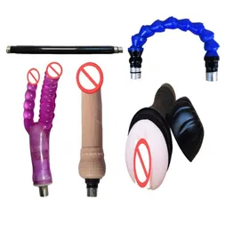 test 5 in 1 Automatic Sex Machine Attachments for Men and Women with Male Masturbation Cup and 3PCS DildoAdult Game Sex Toys6346069