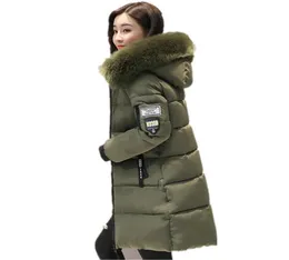 Women039s Down Parkas Warm Fur Fashion Hooded Quilted Coat Winter Jacket Woman 2021 Solid Color Zipper Coon Parka Plus Size 31666615