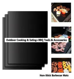 BBQ Grill Mat Durable NonStick Barbecue Mat 4033cm Cooking Sheets Microwave Oven Outdoor BBQ Cooking Tool4676905