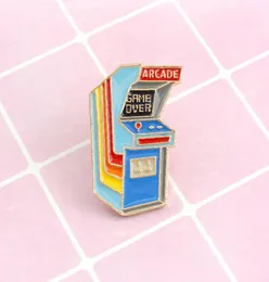 Game console quotARCARD GAME OVERquot special pins cartoon ornament brooch video play childhood lapel badge creative2995164