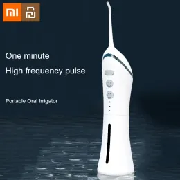 Irrigadores xiaomi Irrigador oral Dentro dental a jato de água dentária de dentes de limpeza dentária Branqueando o fio dental à prova d'água da máquina de lavar água