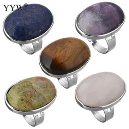 Clusterringe Vintage Antique Natural Stone Ring Fashion Schmuck blau türkis