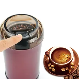 Verktyg elektriska kaffekvarn rostfritt stål nötter bönor korn kvarn örter peppar slipmaskin multifunktionell kaffeböna kvarn