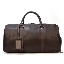 Designerskie torby luksusowe innowacyjne produkty na zewnątrz prawdziwe skórzane torby sportowe mężczyźni czarny bagaż TOTE Travel Custom Duffle Bag