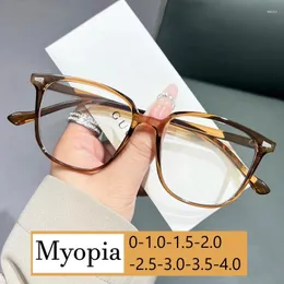 Sunglasses Women Ultralight Myopia Glasses Retro Square Short Sighted Diopter Eyeglasses Blue Light Blocking Computer Eyewear For Men Lady