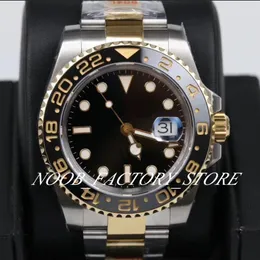 Nuovi orologi di stile da uomo 40MM Super GMF Factory acciaio 904L vero avvolto in oro 18 carati automatico Cal 3186 movimento subacqueo lunetta in ceramica2191