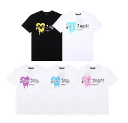 Erkek Tişört Tasarımcı Palm Angle Force Kadın T-Shirt Spor Giyim T-Shirt Cotton Street Graffiti High Street Trendsetter gevşek büyük boyutlu üst gömlek