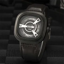 32% zniżki na obserwuj siedem piątek mężczyzn unikalny stylowy kreatywny zegar kwarc Japan Ruch M1B01 Steel Relog 230727