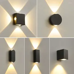Wall Lamp LED Aluminum Indoor Lights Living Room/Garden Waterproof Outdoor Modern Nordic Sconce Lamps