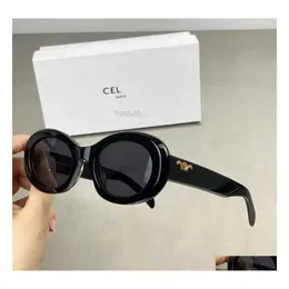 Sunglasses Retro Cats Eye For Women Ces Arc De Triomphe Oval French High Street Drop Delivery Fashion Accessories Dhpbg