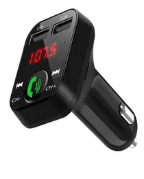 新しいB2 Bluetooth Car FM Transmitter Hands Bluetooth Car Kit Music Adapter USB充電器MP3プレーヤーラジオキット9873071