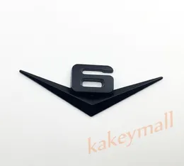 Universal 3D Chrome Metal V6 V 6 Logo Emblem Odznaka naklejka naklejka Akcesoria samochodowe