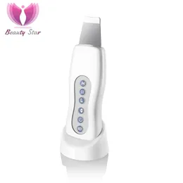 Beauty Star Ultrasonic Face Cleaner Skin Scrubber Ultraljud Vibration Massager Ultraljud Peeling Clean Tone Lift Scrubber240227