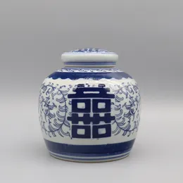 Barattolo in ceramica, vaso Double Happiness, vaso, decorazione per la casa, accessorio da tavola